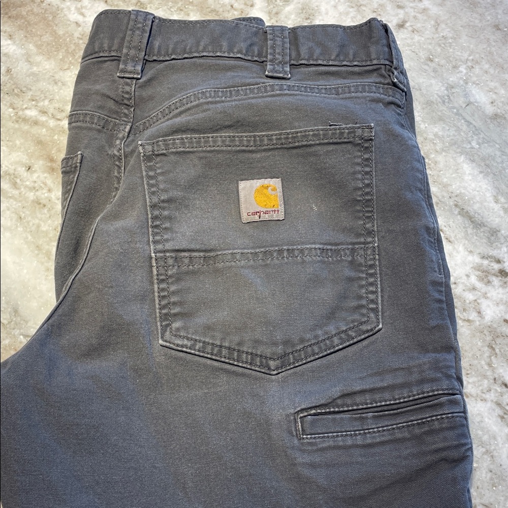 Carhartt BN2517-M Relaxed Fit Rugged Flex Shadow Work Pants Light Distress Marks